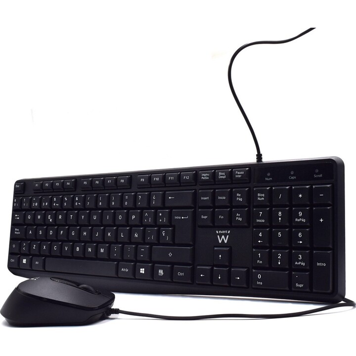 Ewent EW3006 Teclado + Ratón Negro