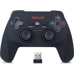 REDRAGON G808 HARROW Manette de jeu ergonomique sans fil avec vibration - Noir