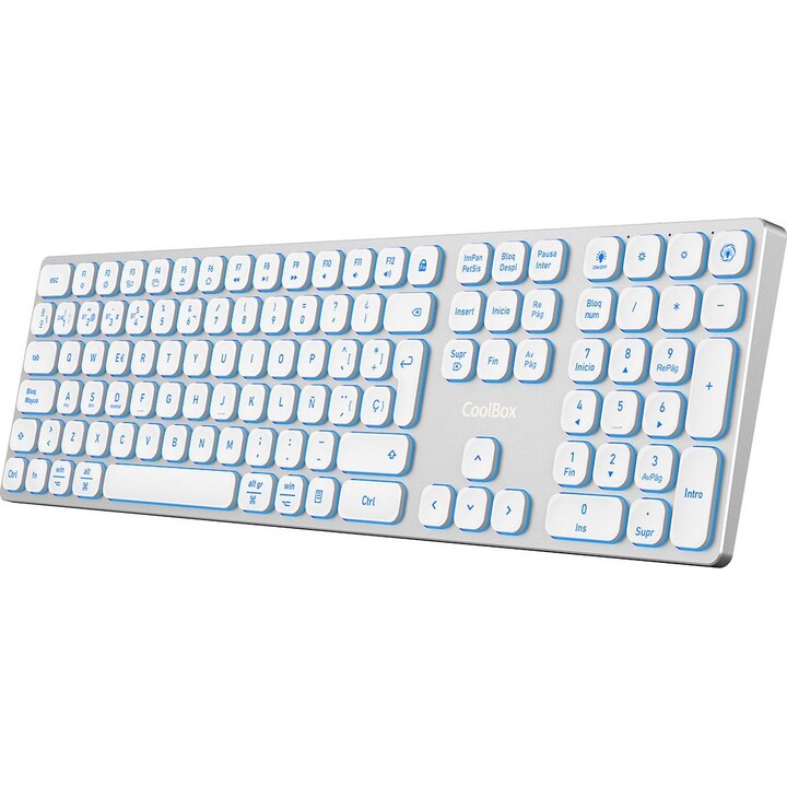 Clavier sans fil Moonlight B431 White Coolbox