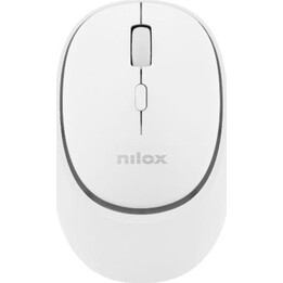 Mouse senza fili Bluetooth + USB ricaricabile 1600 DPI Bianco Silent Click