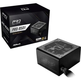 Alimentation AsRock PRO-850G 850W, certifiée 80 PLUS Gold, ATX modulaire