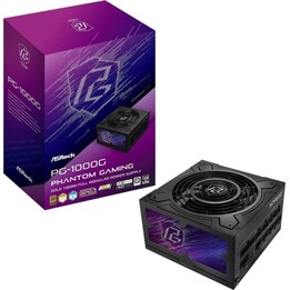Fuente de Alimentación Asrock 1000W 80+ Gold Phantom Gaming Modular Multi-Rail