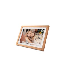 Denver PFF-1040LW Digital Photo Frame Wood 25.6 cm (10.1") Touchscreen Wifi