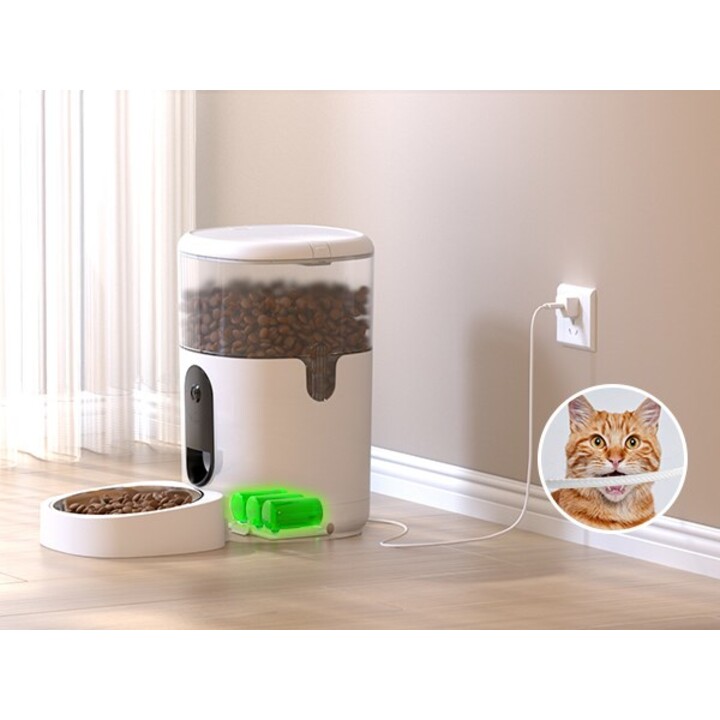 Imou PF1 4L gamelle et abreuvoir pour chiens et chats Acier inoxydable Blanc Chat Distributeur automatique pour animaux de compa