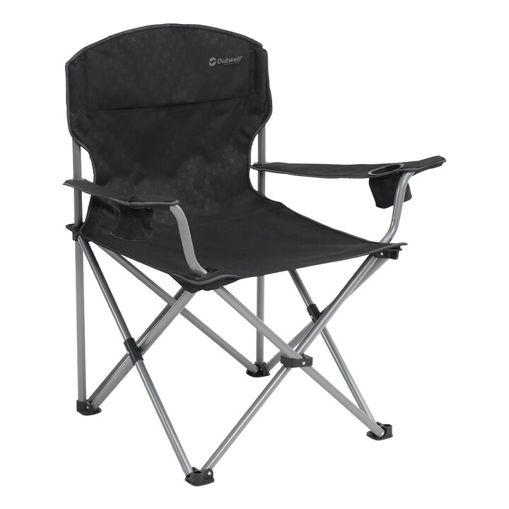 Cadeira de Camping Outwell Catamarca XL com 4 Pés, Preta