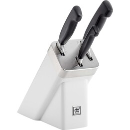 ZWILLING FOUR STAR Ensemble 4 pièces avec bloc auto-affûtant blanc