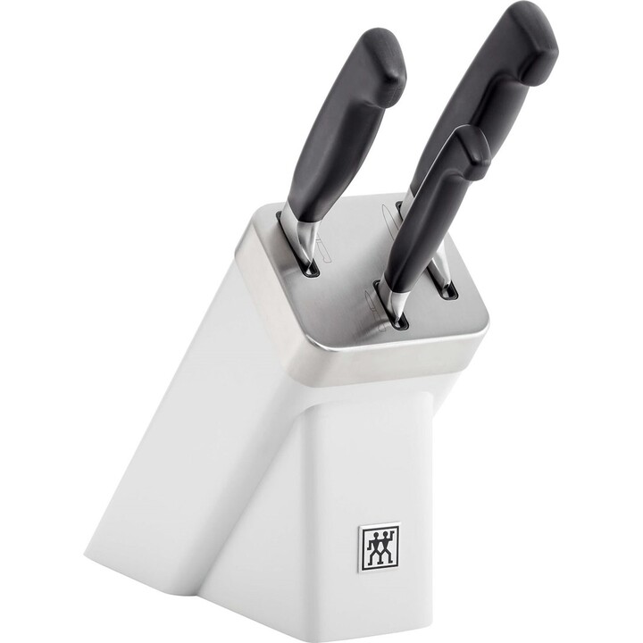 ZWILLING FOUR STAR 4-piece self-sharpening block set white