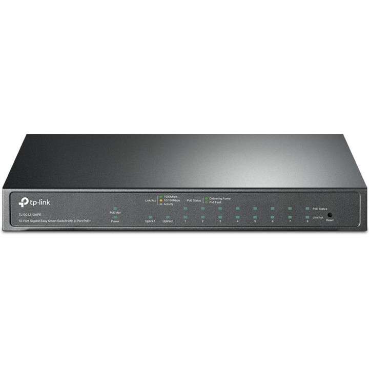 Switch|TP-LINK|De sobremesa/pedestal|9 puertos 10Base-T / 100Base-TX / 1000Base-T|1 puerto combinado 10/100/1000BASE-T/SFP|8 pue