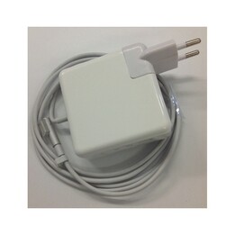 Adaptador de CA de repuesto (Magsafe) de 45 W, conector en forma de L, blanco, incluye conector de cabeza de pato UE (para MacBo