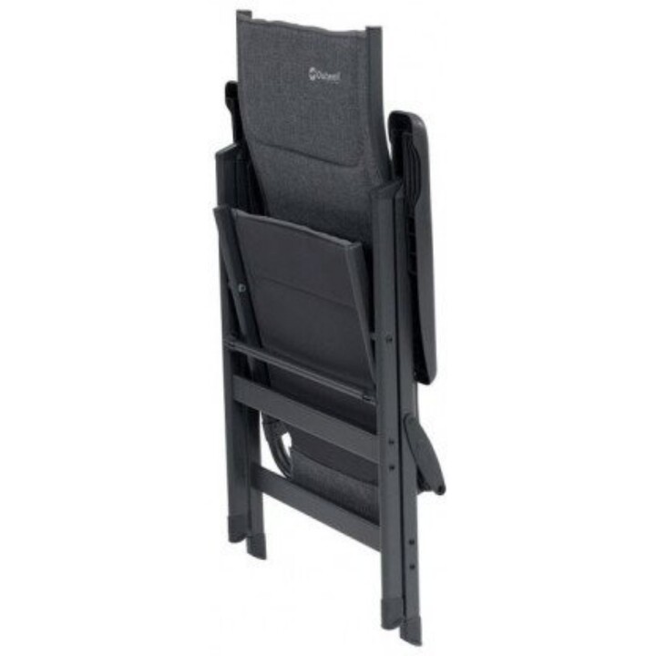 Silla de camping plegable Outwell Rosewood Lujosa comodidad 7 posiciones de reclinado Diseño de madera