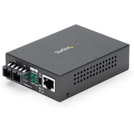 Startech MCMGBSCSM10 Gigabit Ethernet Singlemode SC Fiber Media Converter 10km 1310nm