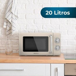 Cecotec, Proclean 3010 Retro, Microonde in stile vintage (Casa), Beige