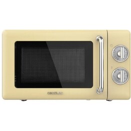 Cecotec, Proclean 3110 Retro, Micro-ondas estilo vintage (Casa), Amarelo
