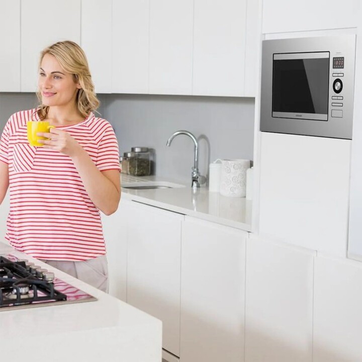 Cecotec, GrandHeat 2090 Built-in, Microondas encastrable (Hogar), Acero