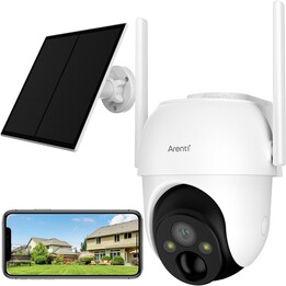 Arenti GO2T+SP3-GO2T-Kit1 Câmara PTZ exterior sem fios 2K de 3MP alimentada por bateria com painel solar