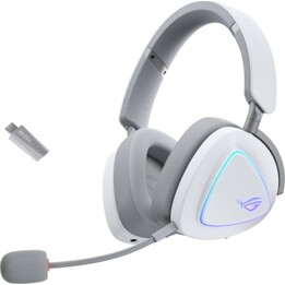 Auscultadores para jogos ASUS ROG Delta II sem fios/com fios Bluetooth 140h RGB 318g Branco