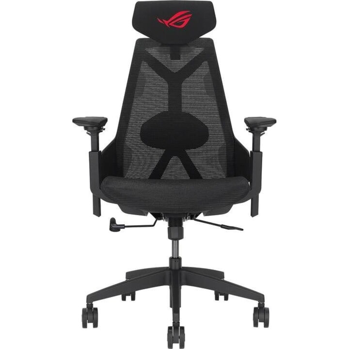 ASUS ROG Destrier Core gaming chair with breathable mesh, 3D metal frame, and adjustable arms