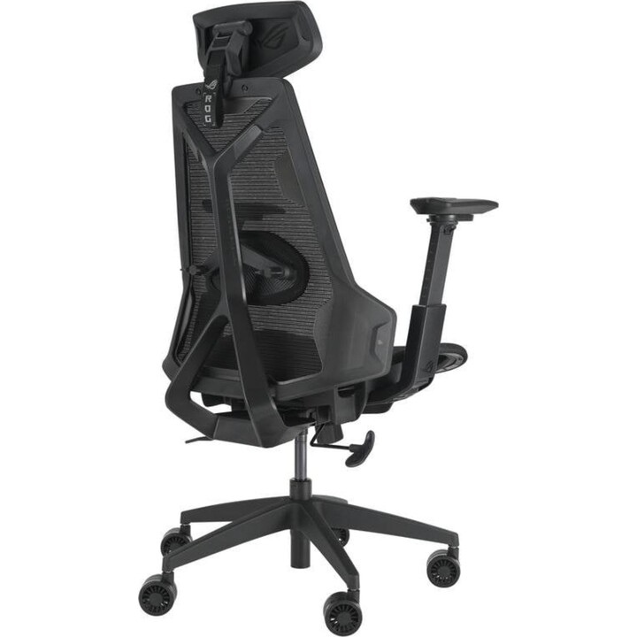 ASUS ROG Destrier Core gaming chair with breathable mesh, 3D metal frame, and adjustable arms