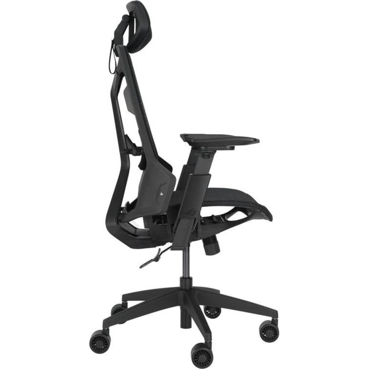 ASUS ROG Destrier Core gaming chair with breathable mesh, 3D metal frame, and adjustable arms