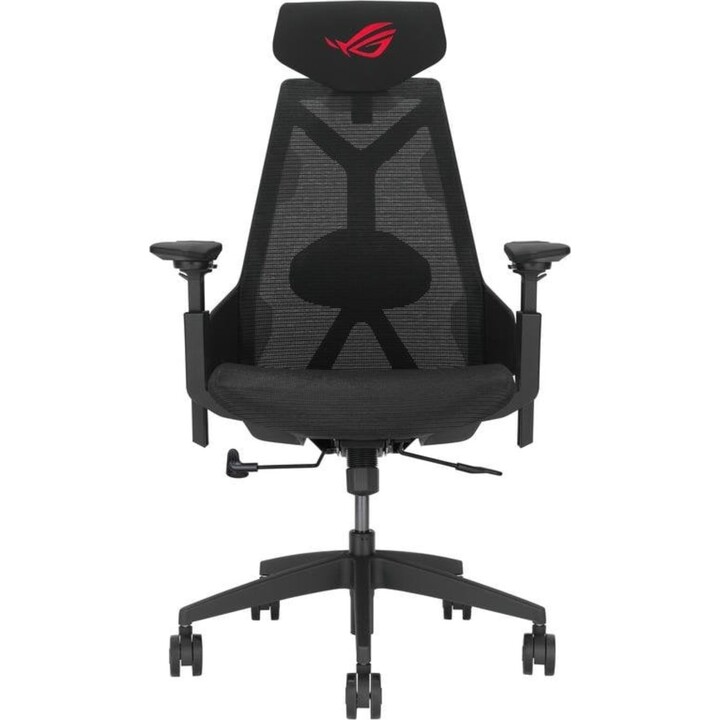 ASUS ROG Destrier Core gaming chair with breathable mesh, 3D metal frame, and adjustable arms