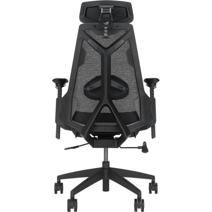 ASUS ROG Destrier Core gaming chair with breathable mesh, 3D metal frame, and adjustable arms