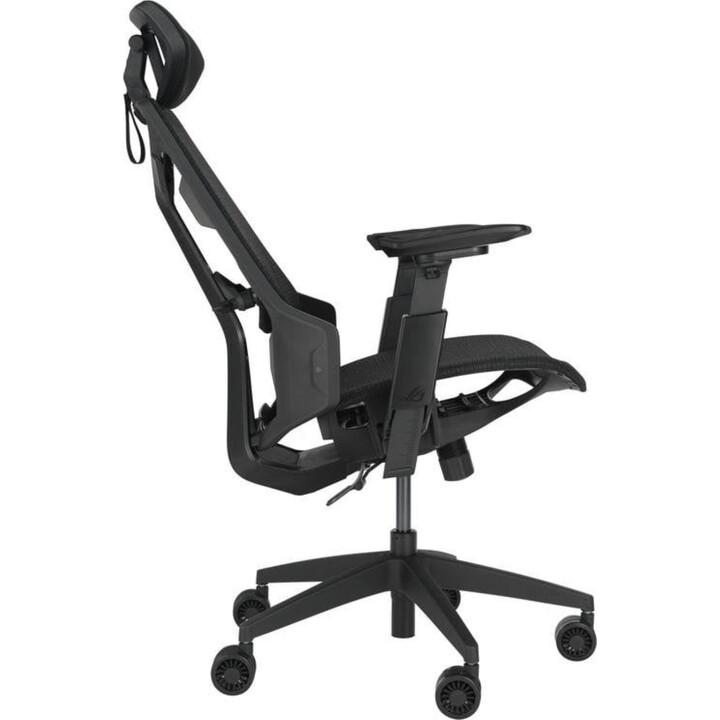 ASUS ROG Destrier Core gaming chair with breathable mesh, 3D metal frame, and adjustable arms