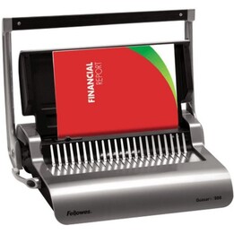 Encadernadora manual de pentes Fellowes Quasar Plus 500 5627701 500 folhas Pente de 50 mm A4