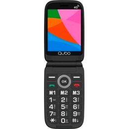 Qubo X-340CB 4G Mobile Phone for Seniors Black