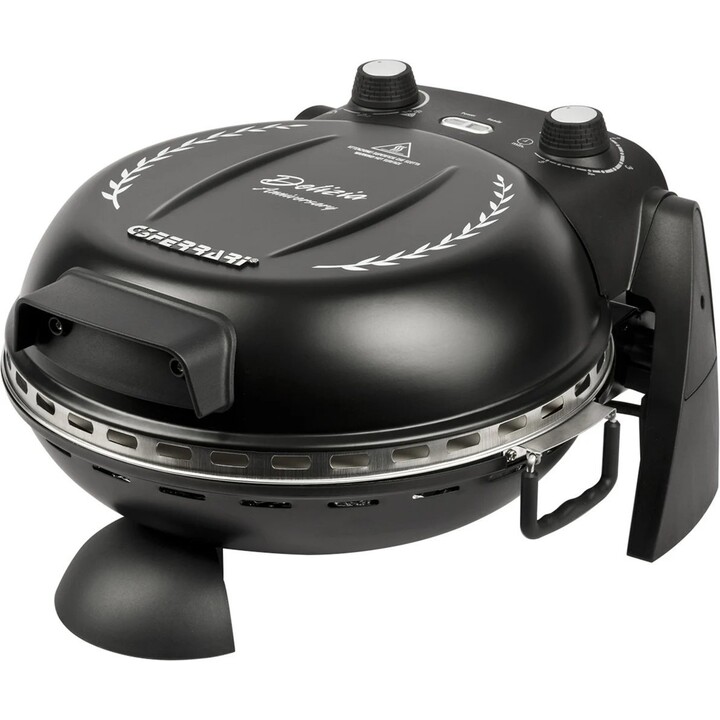 Ferrari Delizia G3, Forno per pizza in edizione speciale con pietra refrattaria e temperatura fino a 400 gradi, nero