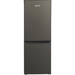 MPM-215-KB-39/E, Réfrigérateur combiné avec système de refroidissement statique et clayettes en verre trempé, acier inoxydable f