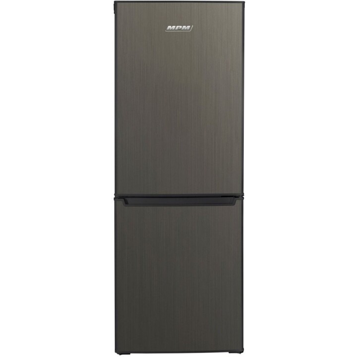 MPM-215-KB-39/E, Frigorífico combi con sistema de enfriamiento estático y estantes de vidrio templado, Inox Oscuro