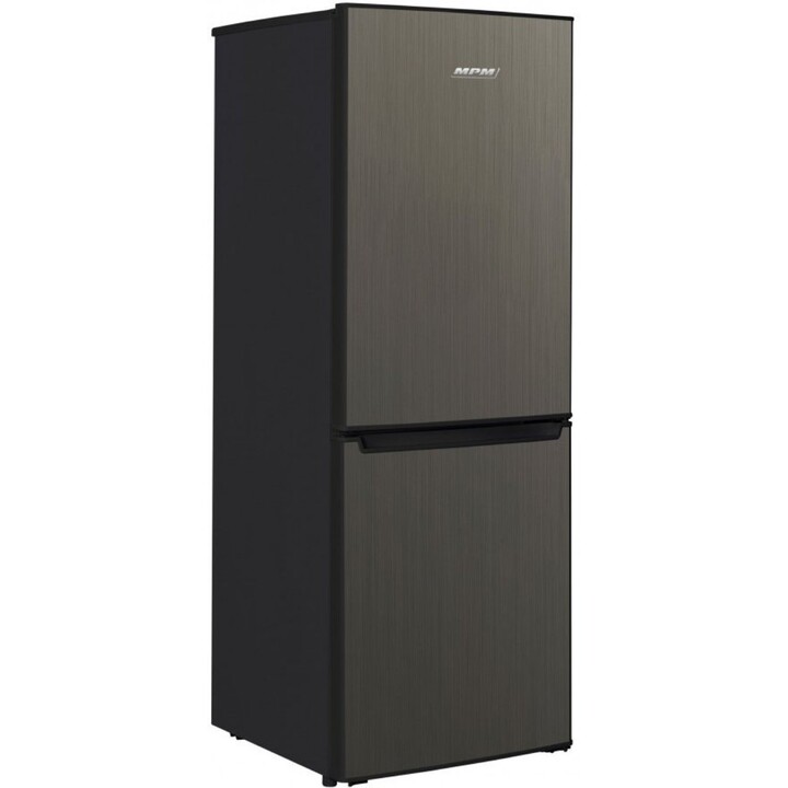 MPM-215-KB-39/E, Frigorífico combi con sistema de enfriamiento estático y estantes de vidrio templado, Inox Oscuro