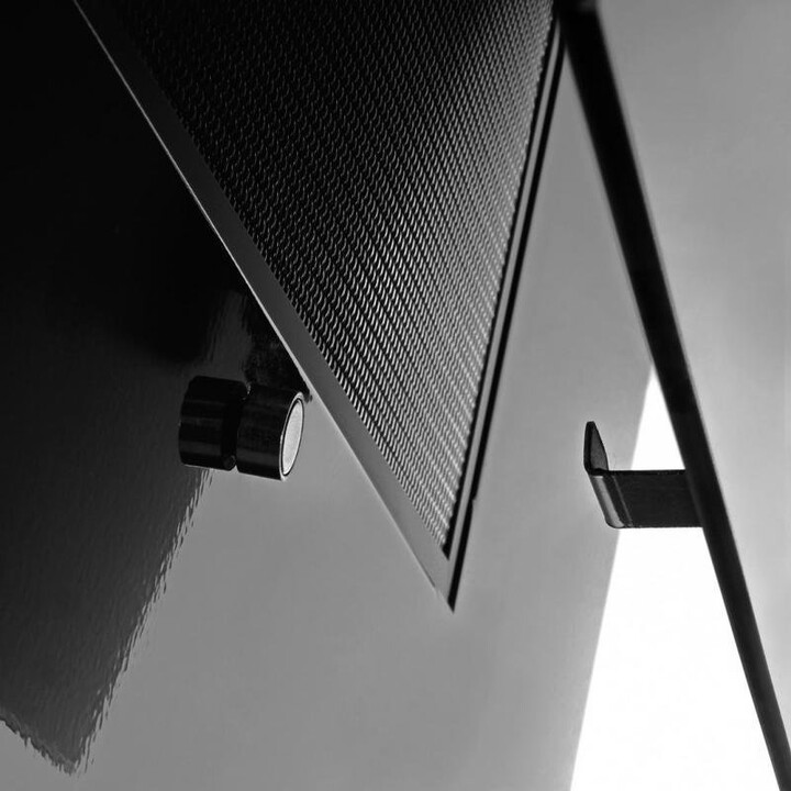 Akpo WK-4 Nero Line 2.0, exaustor de parede de 60 cm com atuador linear e sistema de extração silencioso, Preto
