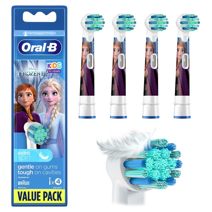 Oral-B EB10S-4 Oral-B Frozen Pack de 4 têtes de brosse à dents électriques