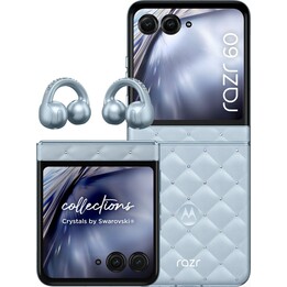 Motorola Razr 60 5G 8GB 256GB Dual Sim Blue + Moto Buds Loop Bundle Swarovski Edition