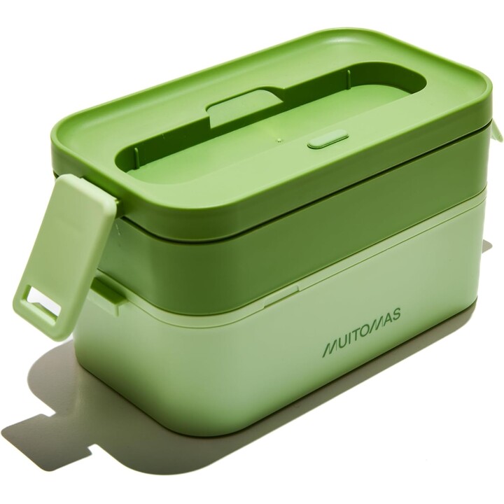 Muitomas LUNCHBOXLGN, boîte à lunch électrique de 1,7L en plastique haute résistance pour aliments chauds, Vert