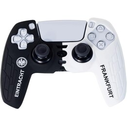 Funda para mando de Sony Playstation 5, producto oficial del Eintracht Frankfurt - Negro/Blanco