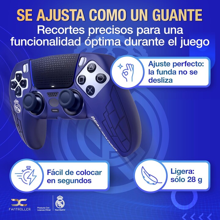 Sony Playstation 5 Controller Cover Real Madrid Licensed Product - Navy