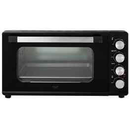 Adler AD 6030, Forno elettrico da tavolo di grande capacità per una cottura efficiente dei cibi, nero