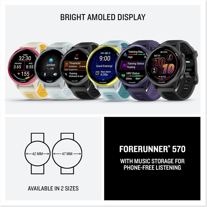 Garmin Forerunner 570 GPS 42mm Nero