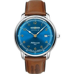 Zeppelin Mediterranee 96403 40 mm Silber/Blau/Braun