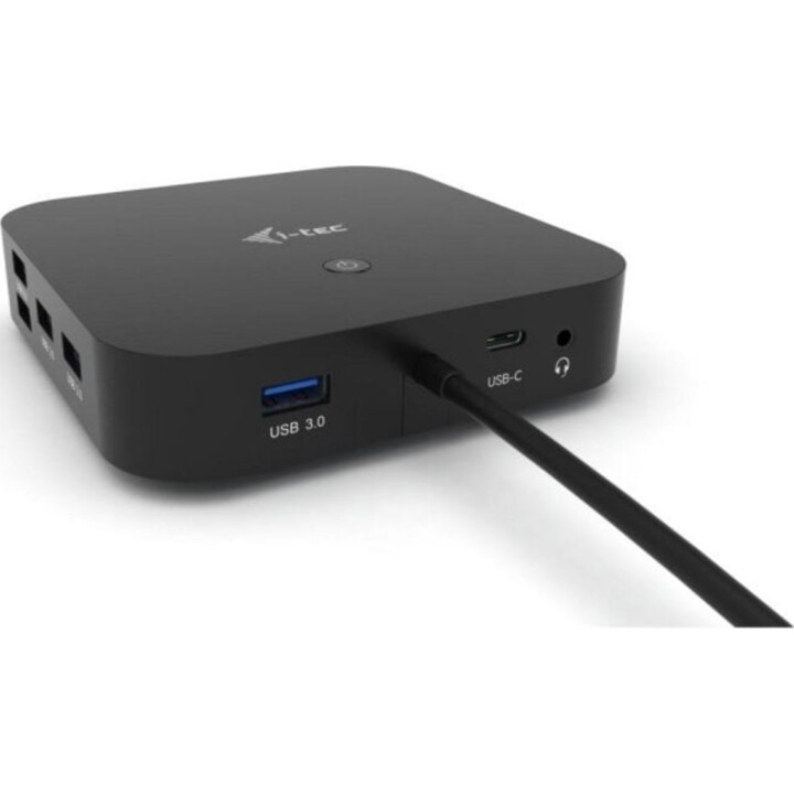 Estación Docking USB-C i-tec C31DUALDPDOCKPD 2xDisplayPort Power Delivery 100W Negro