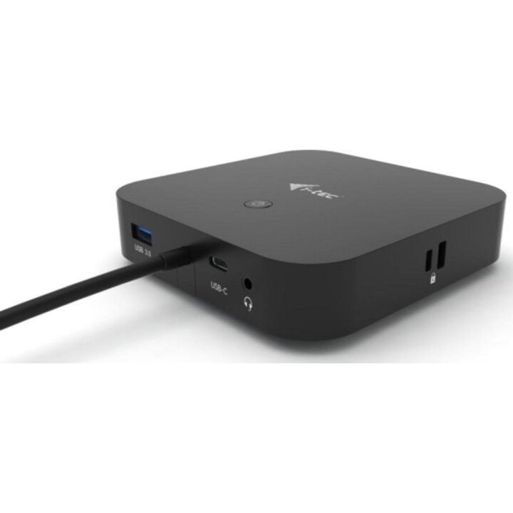 Estación Docking USB-C i-tec C31DUALDPDOCKPD 2xDisplayPort Power Delivery 100W Negro