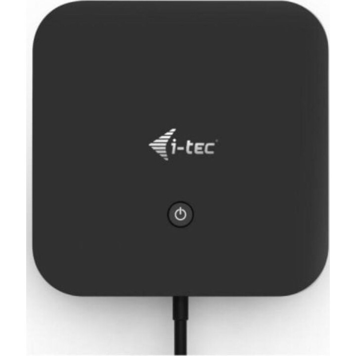 Estación Docking USB-C i-tec C31DUALDPDOCKPD 2xDisplayPort Power Delivery 100W Negro