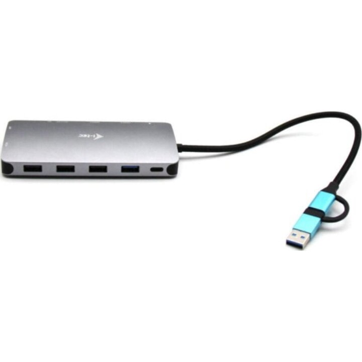 i-tec Metal Nano Dock 3x Display Power Delivery 100W Silber
