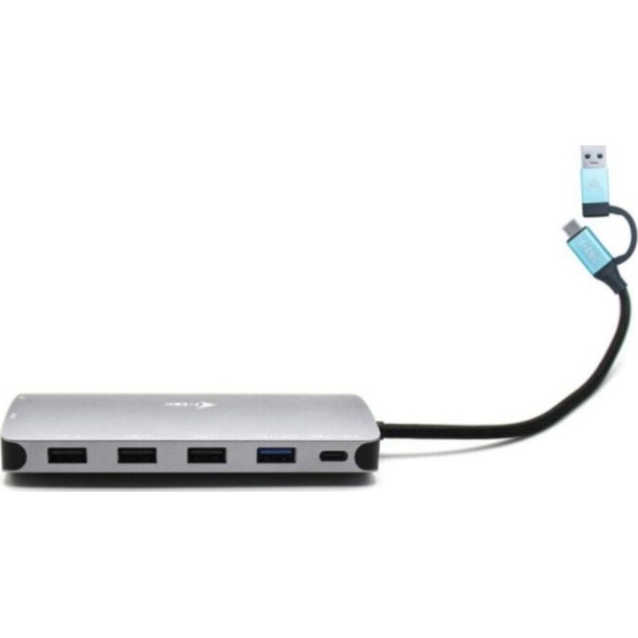 i-tec Metal Nano Dock 3x Display Power Delivery 100W Silber