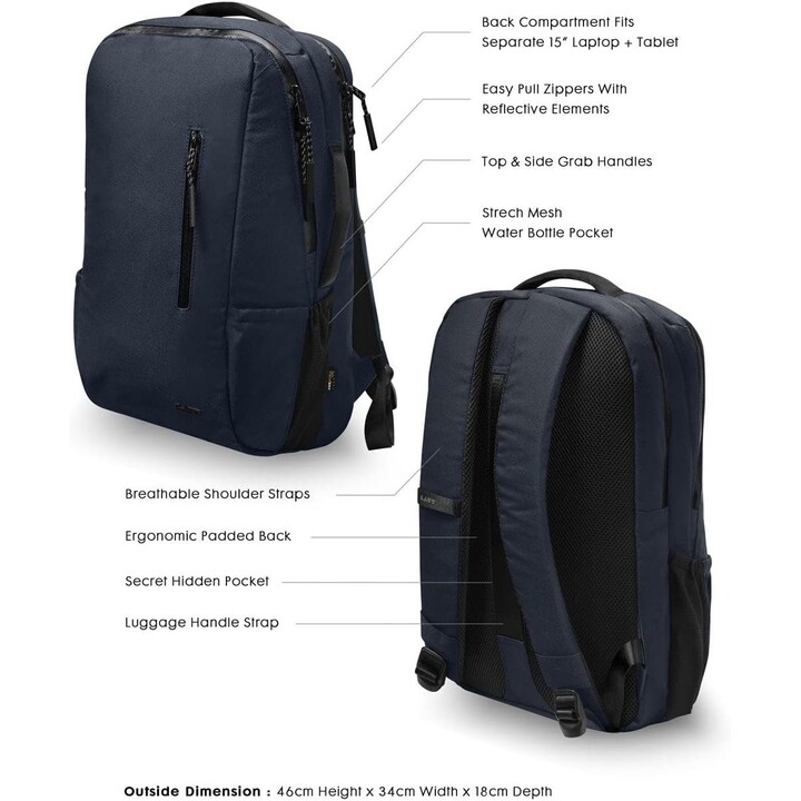 LAUT URBAN Explorer 24L Indigo Blue Mochila clássica