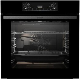 Gorenje BO6737E02BG, Elektrobackofen mit gleichmäßiger Backtechnologie und mehreren speziellen Kochfunktionen, Schwarz