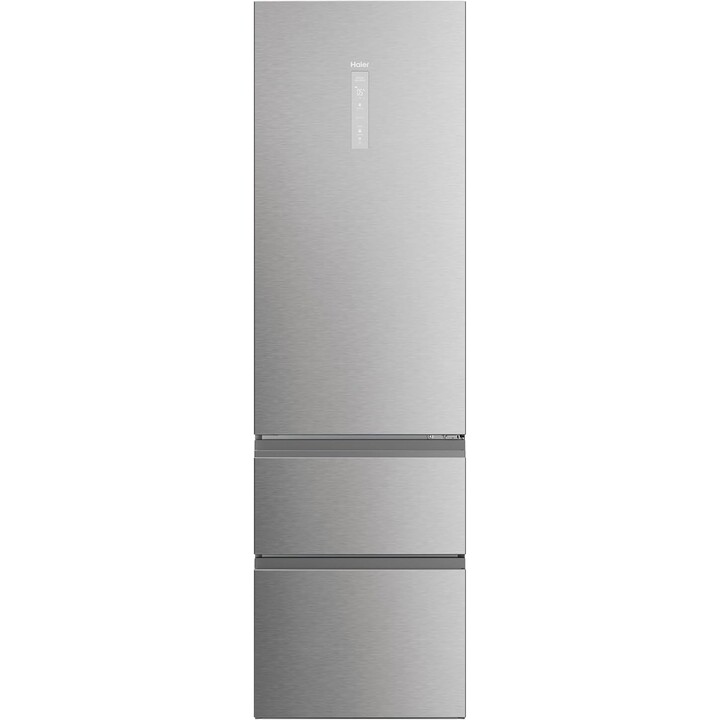 Haier 3D 60 Series 5 HTW5620DNMG, frigorifero 414L classe D con NoFrost e cassetti MyZone, argento