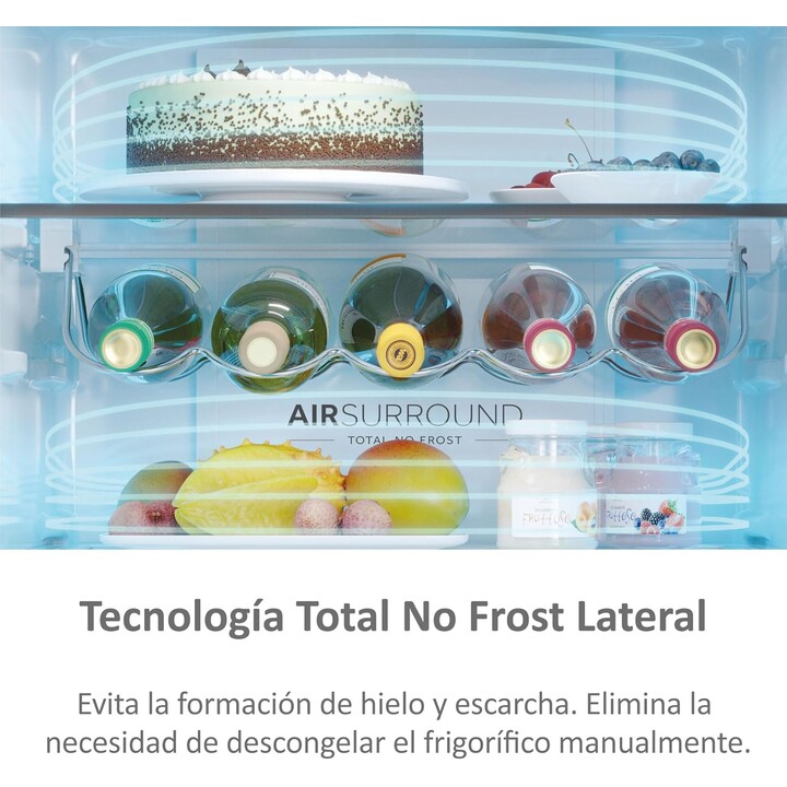 Haier 3D 60 Series 5 HTW5620DNMG, frigorifero 414L classe D con NoFrost e cassetti MyZone, argento